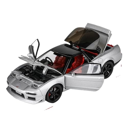 1 32 Für Honda Acura NSX NA1 Sportwagenmodell Aus Legierung Druckgussmodell Aus Legierung Mit Ton Und Lichtern Druckgussmodelle Motorfahrzeuge(Silber) von DUEVEL