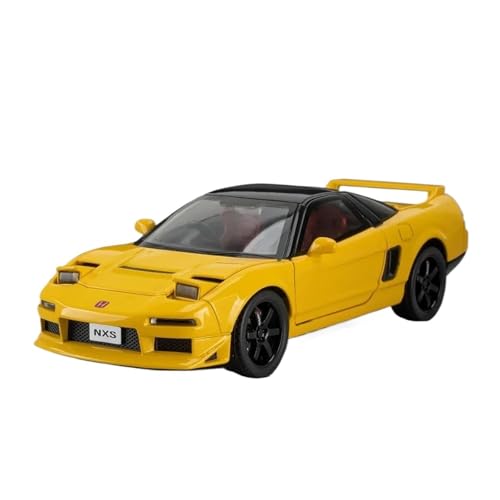 1 32 Für Honda NSX Sportwagen Modell Spielzeug Legierung Diecast Miniatur Hobby Ornamente Druckgussmodelle Motorfahrzeuge(Yellow) von DUEVEL