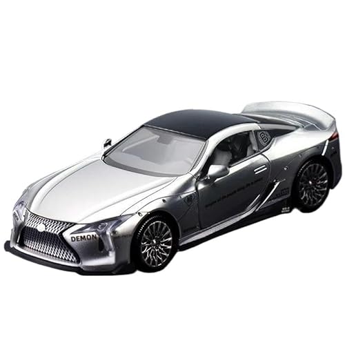 1 32 Für LC500 Alloy Sports Car Model Diecast Toy Racing Vehicle Car Model Sound and Light Collection Druckgussmodelle Motorfahrzeuge(Gray) von DUEVEL