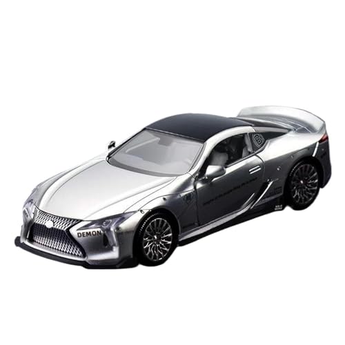 1 32 Für LC500 Legierung Rennwagen Spielzeug Sportwagen Modell Mit Sound Licht Pull Back VehiclesBoy Geschenk Und Teens Druckgussmodelle Motorfahrzeuge(Gray) von DUEVEL