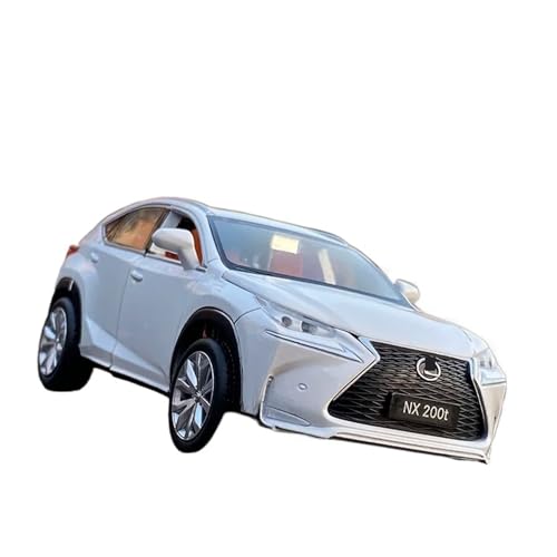 1 32 Für Lexus NX200T SUV Legierung Auto Modell Die-Cast Metal Toy Toy Car Car Model Model Simulation Sound Und Light Toy Druckgussmodelle Motorfahrzeuge(White) von DUEVEL