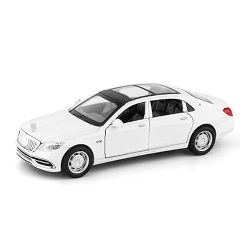1 32 Für Maybach S650 Luxusauto Legierung Automodell Druckguss Metall Spielzeugauto Simulation Automodell Sammlung Geschenk Druckgussmodelle Motorfahrzeuge(White) von DUEVEL