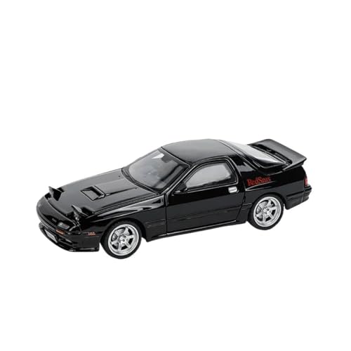 1 32 Für Mazda RX-7 Supercar Hochsimulation Diecast Metalllegierung Modellauto Sammlung Sound Light Pull Back Spielzeug Druckgussmodelle Motorfahrzeuge(Schwarz) von DUEVEL