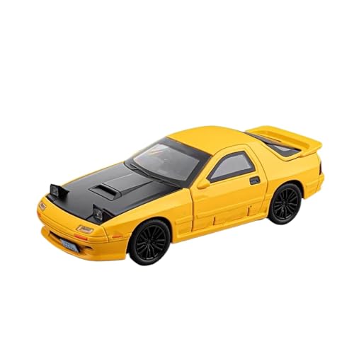 1 32 Für Mazda RX7 Legierung Sportwagen Modell Diecast Metall Modifizierte Rennwagen Simulation Fahrzeuge Modell Spielzeug Druckgussmodelle Motorfahrzeuge(Yellow) von DUEVEL