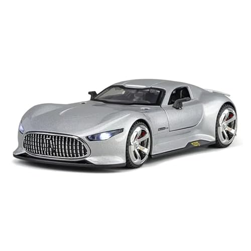 1 32 Für Mercedes-Benz Vision GT Legierung Sportwagen Modell Druckguss Metall Rennfahrzeug Modell Hohe Simulation Spielzeug Geschenk Druckgussmodelle Motorfahrzeuge(Silber) von DUEVEL