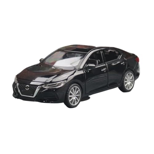 1 32 Für Nissan SYLPHY Miniatur Druckguss Spielzeug Auto Modell Sound & Licht Türen Öffnende Pädagogisches Sammlung Druckgussmodelle Motorfahrzeuge(Schwarz) von DUEVEL