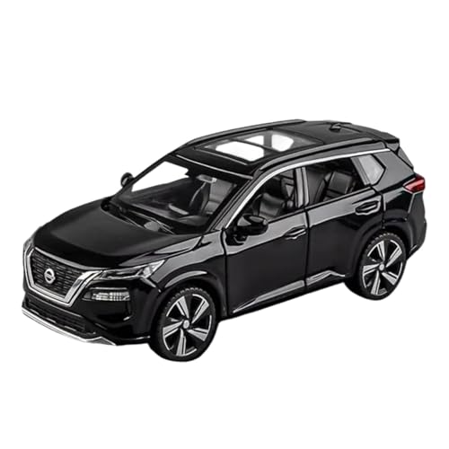 1 32 Für Nissan X-Trail SUV Legierung Auto Diecast Metall Geländewagen Auto Modell Simulation Sound Und Licht Spielzeug Druckgussmodelle Motorfahrzeuge(Schwarz) von DUEVEL