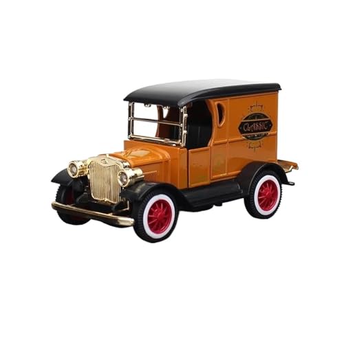 1 32 Für Oldtimer-Druckguss-Fahrzeug T-förmiges FT-Pull-Back-Kleinwagen-Simulations-Sammlungsspielzeug Druckgussmodelle Motorfahrzeuge(Orange) von DUEVEL