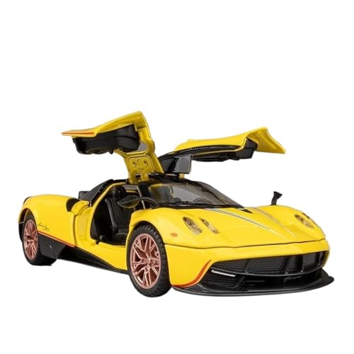 1 32 Für Pagani Huayra Dinastia Supercar Legierung Druckguss Modell Auto Sound Und Licht Hohe Simulation Modell Sammlung Druckgussmodelle Motorfahrzeuge(Yellow) von DUEVEL
