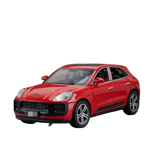 1 32 Für Porsche Macan SUV Legierung Auto Modell Druckguss & Spielzeug Fahrzeuge Metall Miniatur Pull Back Sound Licht Spielzeug Druckgussmodelle Motorfahrzeuge(Orange) von DUEVEL