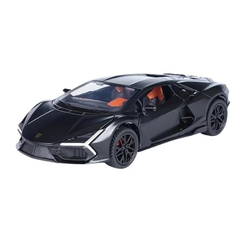 1 32 Für Revuelto Alloy Sports Diecast Metal Racing Vehicles Model Simulation Sound and Light Collection Toy Druckgussmodelle Motorfahrzeuge(Schwarz) von DUEVEL