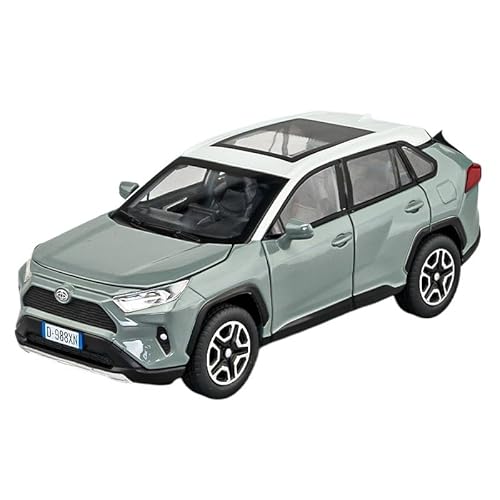 1 32 Für Rongfang RAV4 Legierterauto -Modell Simulation SUV Crossover Boy Toy Car Collection Display Dekorationen Druckgussmodelle Motorfahrzeuge(Grün) von DUEVEL