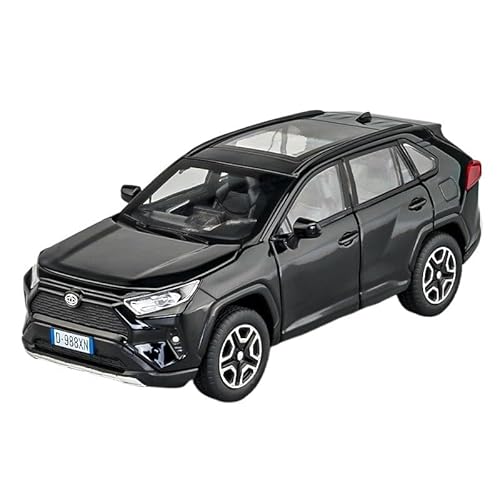 1 32 Für Rongfang RAV4 Legierterauto -Modell Simulation SUV Crossover Boy Toy Car Collection Display Dekorationen Druckgussmodelle Motorfahrzeuge(Schwarz) von DUEVEL