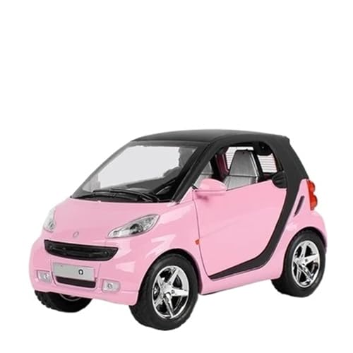 1 32 Für Smart Alloy Car Model Hochdetailliertes Diecast-Metallspielzeug Mit Sound Light Miniatur-Simulationsauto Druckgussmodelle Motorfahrzeuge(Rosa) von DUEVEL