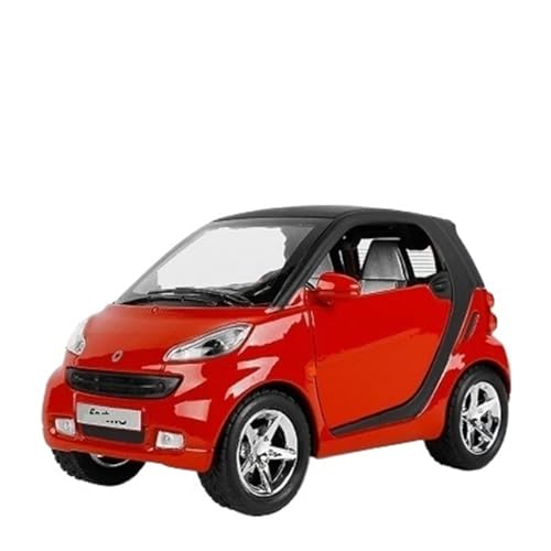 1 32 Für Smart Alloy Car Model Hochdetailliertes Diecast-Metallspielzeug Mit Sound Light Miniatur-Simulationsauto Druckgussmodelle Motorfahrzeuge(Rot) von DUEVEL