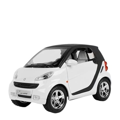 1 32 Für Smart Alloy Car Model Hochdetailliertes Diecast-Metallspielzeug Mit Sound Light Miniatur-Simulationsauto Druckgussmodelle Motorfahrzeuge(White) von DUEVEL