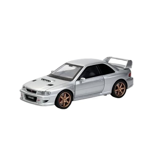 1 32 Für Subaru Impreza WRX STI Miniatur-Automodell Mit Sound-Licht-Hobby-Spielzeugsammlung Druckgussmodelle Motorfahrzeuge(Gray) von DUEVEL