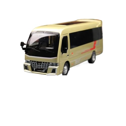 1 32 Für Toyota Coaster Coach Legacy Bus Spielzeugauto Sammlung Modell Miniatur Legierung Modellauto Bring Back Force Druckgussmodelle Motorfahrzeuge(Gold) von DUEVEL