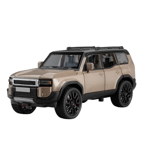1 32 Für Toyota Prado Legierung Offroad-SUV-Sammlungsmodell Hochsimulation Druckguss-Metalllegierung Auto Sound Light Spielzeug Druckgussmodelle Motorfahrzeuge(Gold) von DUEVEL