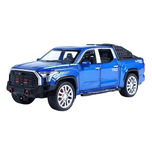 1 32 Für Toyota Tundra Legierung Automodell Metall Druckguss Spielzeug Fahrzeug Pull Back Sound Und Licht Simulation Autos Spielzeug Druckgussmodelle Motorfahrzeuge(Blau) von DUEVEL