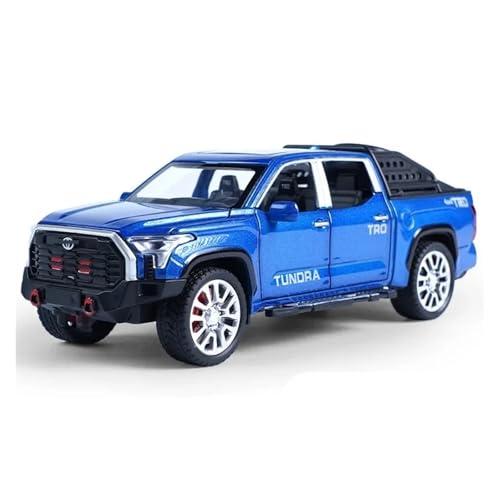 1 32 Für Toyota Tundra Pickup Automodell Druckguss-Spielzeug Aus Metall Geländewagen Automodellsimulation Fortgeschrittenes Automodell Druckgussmodelle Motorfahrzeuge(Blau) von DUEVEL