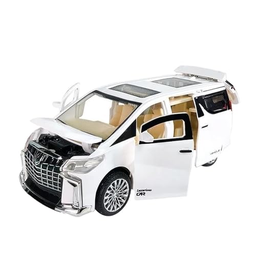 1 32 Für Trägheits-Rückziehauto-Spielzeug Mit Beleuchtungs-Sound-Simulation, Kommerzielles Auto-Modell, Spielzeugauto Druckgussmodelle Motorfahrzeuge(White) von DUEVEL