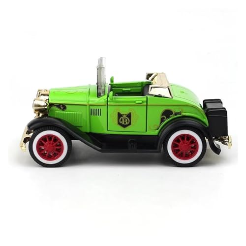 1 32 Für Vintage Car Diecast Metal Vehicle Cabrio FT Pull Back Small Car Simulation CollectionToys Druckgussmodelle Motorfahrzeuge(Grün) von DUEVEL