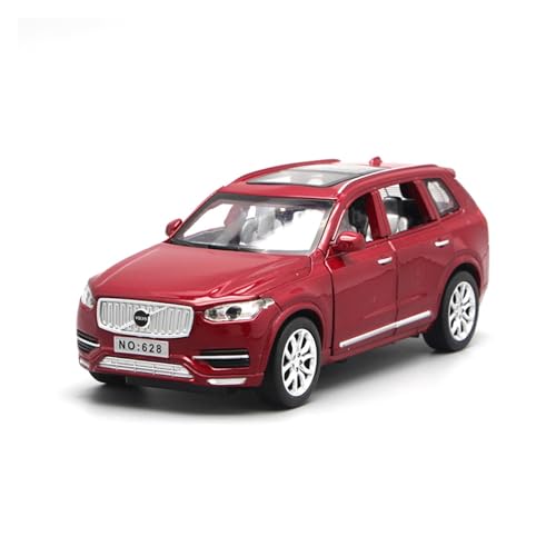 1 32 Für Volvo XC90 Legierungspfus -Modell -Modell Und Licht Zurück Für Auto -Modell Simulation Spielzeug Ornamente Druckgussmodelle Motorfahrzeuge(Rot) von DUEVEL