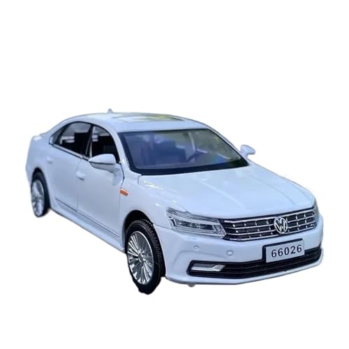 1 32 Für Vw Passat Legierung Auto Modell Diecast Spielzeug Fahrzeuge Spielzeug Auto Metall Modell Sammlungen Spielzeug Geschenk Druckgussmodelle Motorfahrzeuge(White) von DUEVEL