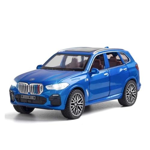 1 32 Für X5 IM Simulation Legierung Spielzeugautos Diecast SUV Auto Modell Kinder Spielzeug Geländewagen Dekorationen Druckgussmodelle Motorfahrzeuge(Blau) von DUEVEL