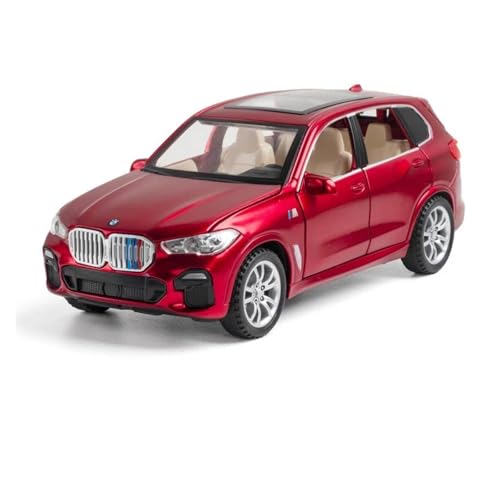 1 32 Für X5 IM Simulation Legierung Spielzeugautos Diecast SUV Auto Modell Kinder Spielzeug Geländewagen Dekorationen Druckgussmodelle Motorfahrzeuge(Rot) von DUEVEL
