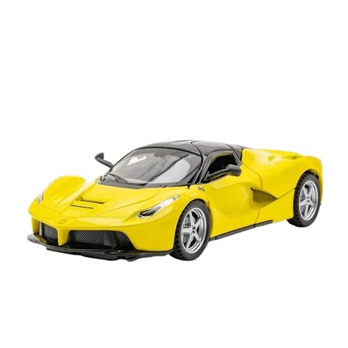 1 32 Maßstab Für Ferrari Laferrari Modell Aus Aluminiumguss Mit Klang- Und Lichteffekten Druckgussmodelle Motorfahrzeuge(Yellow) von DUEVEL