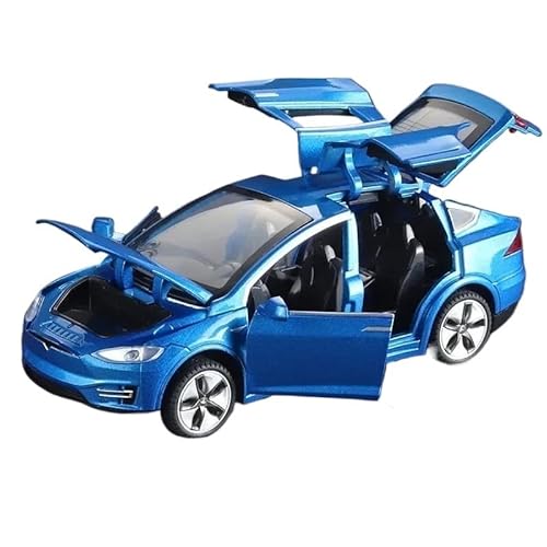 1 32 für Tesla 2023MODEL X Legierung Auto Modell Diecasts Spielzeug Fahrzeuge Serie von Sammler Ornamente Druckgussmodelle Motorfahrzeuge(Blau) von DUEVEL
