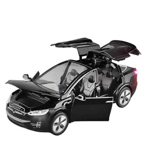 1 32 für Tesla 2023MODEL X Legierung Auto Modell Diecasts Spielzeug Fahrzeuge Serie von Sammler Ornamente Druckgussmodelle Motorfahrzeuge(Schwarz) von DUEVEL