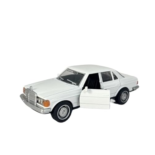 1 36 Für Alloy Druckguss Auto Pull-Back Doppeltür Run Oldtimer Spiel Spielzeug Dekoration Spielzeugauto Druckgussmodelle Motorfahrzeuge(White) von DUEVEL