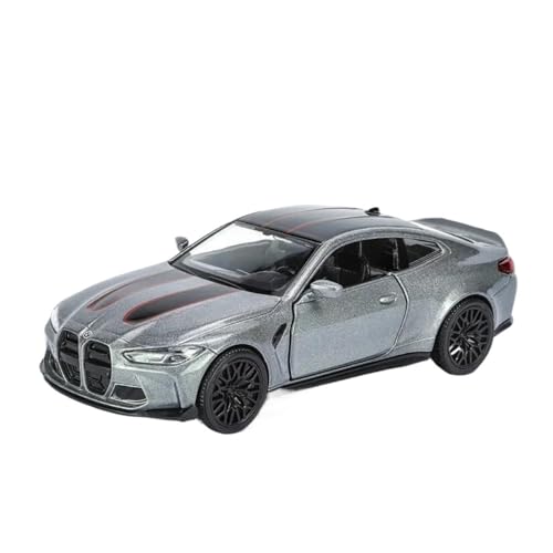 1 36 Für BMW M4 CSL G82 Legierung Auto Diecast Spielzeug Fahrzeuge Auto Modell Miniatur Maßstab Modell Auto Spielzeug Druckgussmodelle Motorfahrzeuge(Gray) von DUEVEL