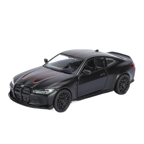 1 36 Für BMW M4 CSL G82 Legierung Auto Diecast Spielzeug Fahrzeuge Auto Modell Miniatur Maßstab Modell Auto Spielzeug Druckgussmodelle Motorfahrzeuge(Schwarz) von DUEVEL