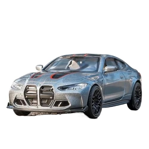 1 36 Für BMW M4 CSL M3 Legierung Sport Rennwagen Fahrzeugmodell Die Autotüren Kofferraum Und Motorhaube Sind Beweglich Druckgussmodelle Motorfahrzeuge(Gray) von DUEVEL