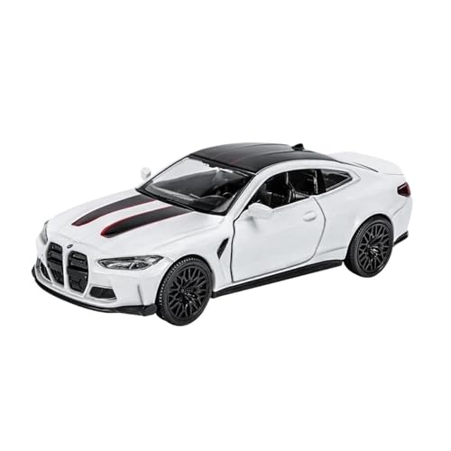 1 36 Für BMW M4 CSL M3 Legierung Sport Rennwagen Fahrzeugmodell Die Autotüren Kofferraum Und Motorhaube Sind Beweglich Druckgussmodelle Motorfahrzeuge(White) von DUEVEL