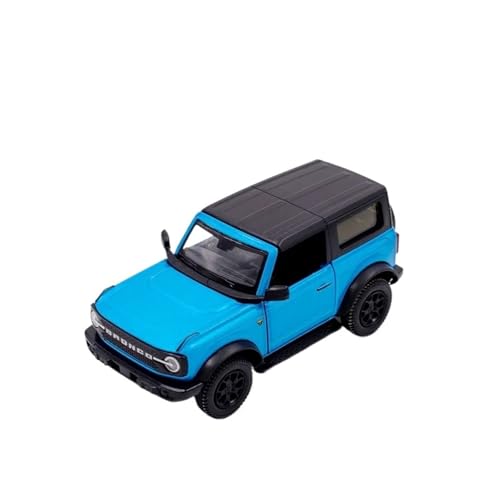 1 36 Für Ford Bronco SUV Offroad Hochnachahmung Legierung Automodell Autodekoration Sammlung Spielzeug Druckgussmodell Spielzeug Druckgussmodelle Motorfahrzeuge(Blau) von DUEVEL