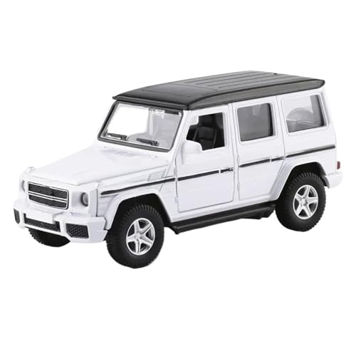 1 36 Für Mercedes-Benz G63 Geländewagen Hochsimulation Diecast Auto Metalllegierung Modellauto Spielzeugsammlung Druckgussmodelle Motorfahrzeuge(White) von DUEVEL