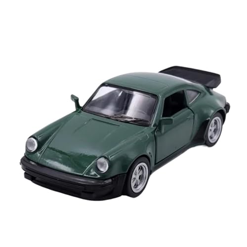 1 36 Für Porsche 911 Turbo 1978 Legierung Automodell Mit Licht Druckguss Metalllegierung Modellauto Spielzeugsammlung Druckgussmodelle Motorfahrzeuge(Grün) von DUEVEL