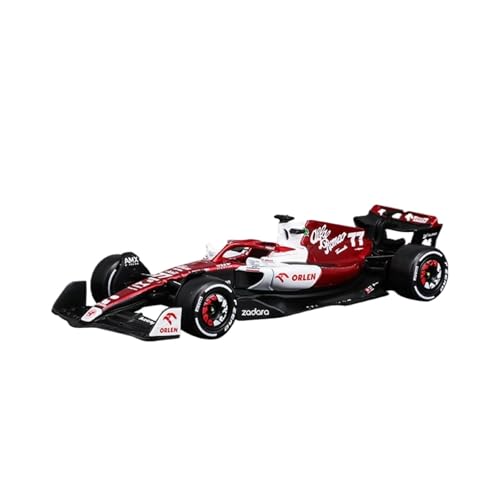 1 43 Für 2022 F1 Alfa Romeo C42#24 Guanyu Zhou #77 Valtteri Bottas Racing Team Die-cast Car Model Toy Series Druckgussmodelle Motorfahrzeuge(4) von DUEVEL
