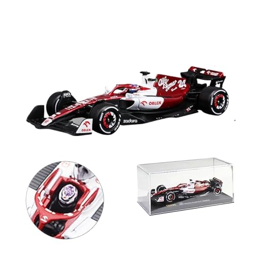 1 43 Für 2022 F1 Alfa Romeo C42#24 Guanyu Zhou #77 Valtteri Bottas Racing Team Die-cast Car Model Toy Series Druckgussmodelle Motorfahrzeuge(Taglia unica) von DUEVEL