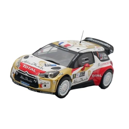 1 43 Für Citroen DS3 WRC 2013 Loeb Rallye Auto Modell Spielzeug Auto Kit Kind Erwachsene Sammlung Geschenk Druckgussmodelle Motorfahrzeuge von DUEVEL
