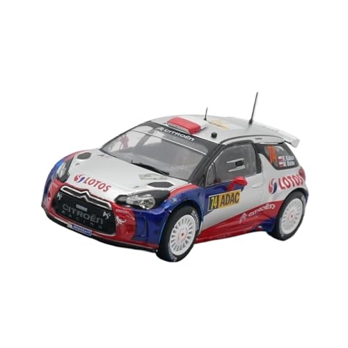 1 43 Für Citroen DS3 WRC 2013 Rallye Auto Modell Sammeln Spielzeug Auto Kit Kinder Erwachsene Geschenk Druckgussmodelle Motorfahrzeuge von DUEVEL