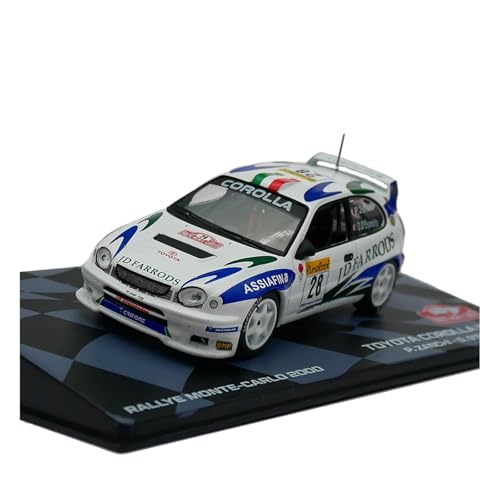 1 43 Für Corolla WRC 2000 Rally Auto Modell Kit Metall Spielzeug Auto Skala Fahrzeug Sammlung Druckgussmodelle Motorfahrzeuge von DUEVEL