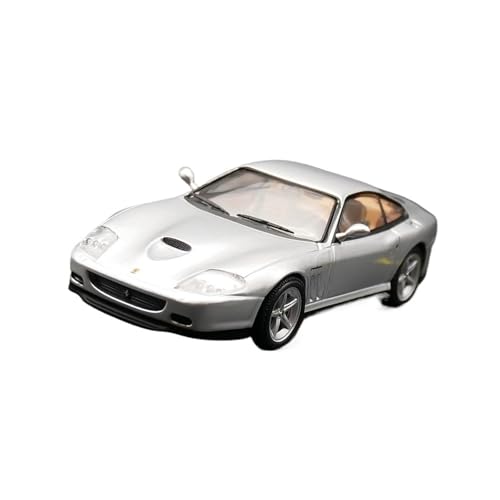 1 43 Für Ferrari 575M Maranello 2002 Silber Coupe Auto Modell Kit Metall Spielzeug Auto Maßstab Fahrzeug Sammlung Druckgussmodelle Motorfahrzeuge von DUEVEL