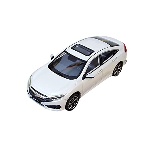 DUEVEL 1 43 Für Honda Civic Legierung Modell Simulation Fahrzeuge Erwachsene Sammlung Szene Dekorationdisplay Druckgussmodelle Motorfahrzeuge(White) von DUEVEL