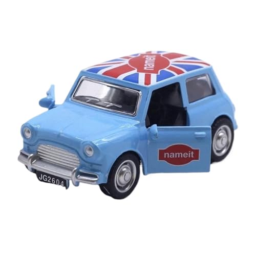 1 43 Für Legierung BMW Mini Modell Türöffnung Power Car Modell Kuchen Dekoration Spielzeug Druckgussmodelle Motorfahrzeuge(Blau) von DUEVEL